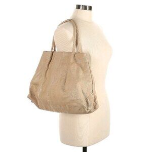 Pulicati Made In Italy Genuine Leather Shoulder Bag Handbag Tote Purse Ivory